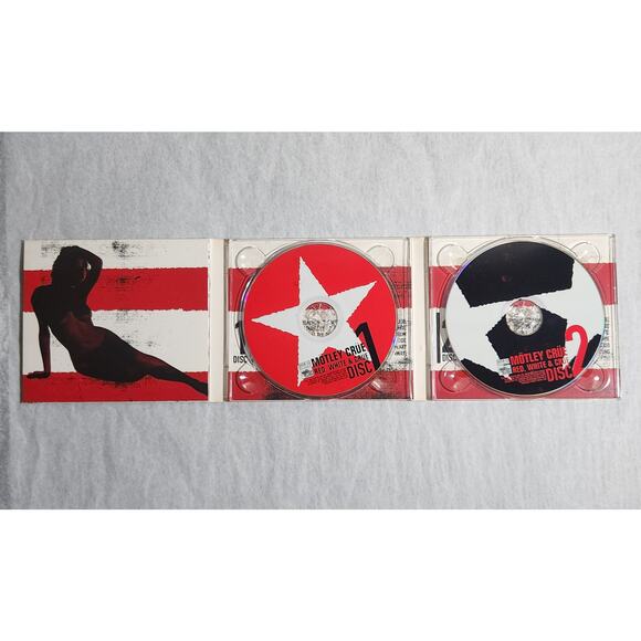 Motley Crue Red, White, & Crue Tested 2 Disc Cd Set 2004 Pre-owned - Picture 2 of 8